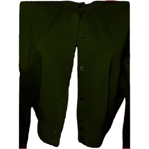 SOLD Marc Jacobs The Cropped Cardigan with Button Placket & Side White Lettering - Picture 5 of 16